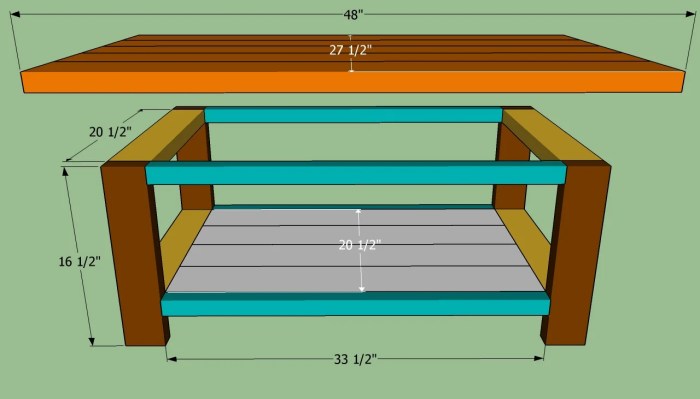 Coffee table woodworking plans