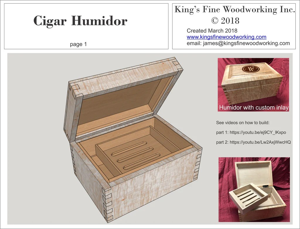 Humidor woodworking plans