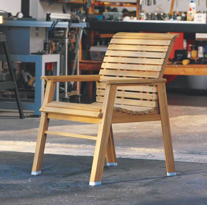 Woodworking chair