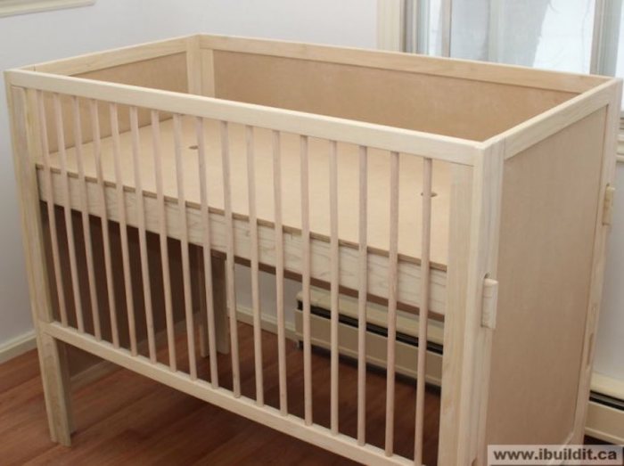 Baby crib woodworking plans