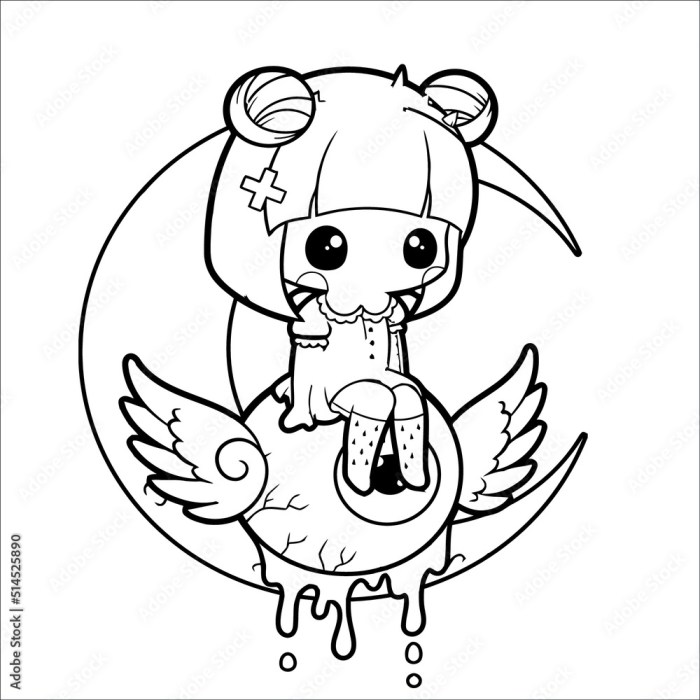 Horror Toys Creepy Kawaii Coloring Book Spooky and Cute Nightmare Bears Chibi Dolls Pastel Goth Unicorns and More  Gothic Anime Cartoon Style Art for Adults and Teens Mindfulness and Relaxation