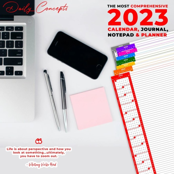 Let them' journal with 2023 and 2024 calendar and 300 lined pages