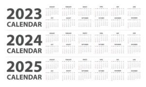 3-Year Planner 2023-2025 with a Starfish Beach Cover 6x9 Size 2023 2024 2025 Monthly 2-Page Calendars 36 Months Minimal Design