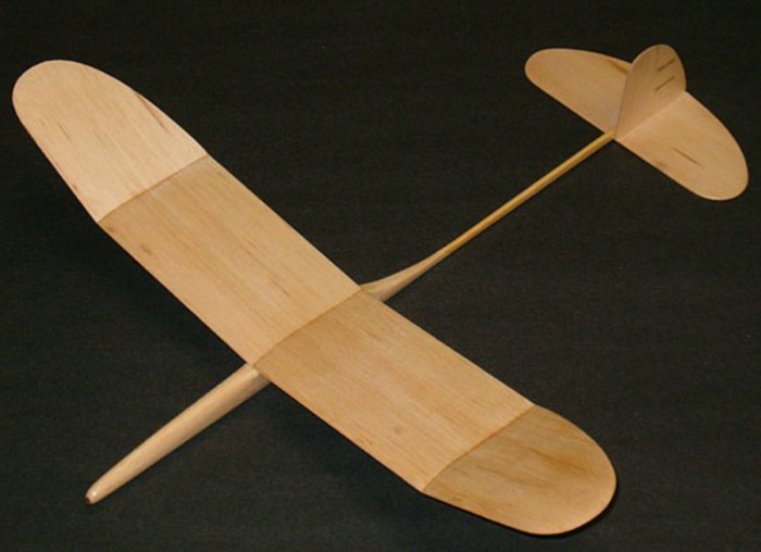 Glider balsa wood make