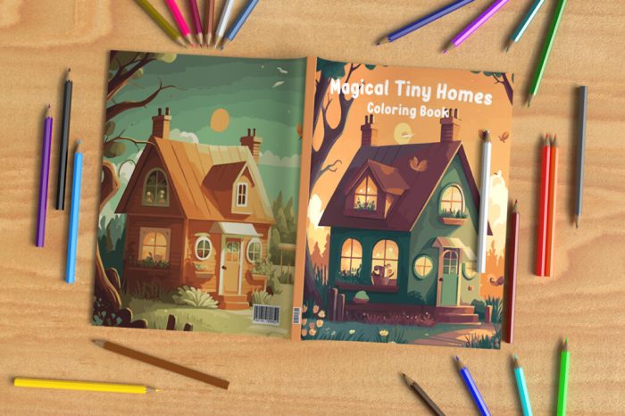 Magical Tiny Houses - Volume 2 Relax and dream ‒ a coloring book for adults.