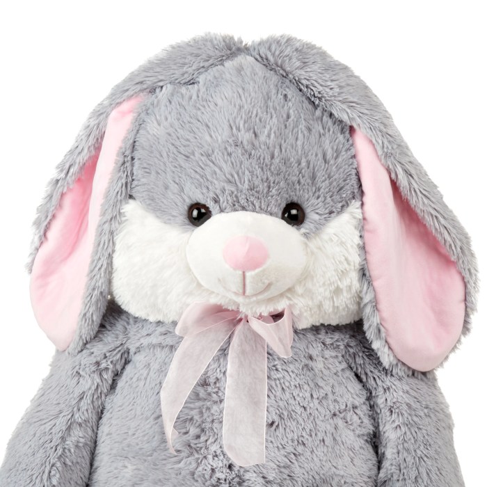 Bunny stuffed rabbit floppy white eared long walmart zoo