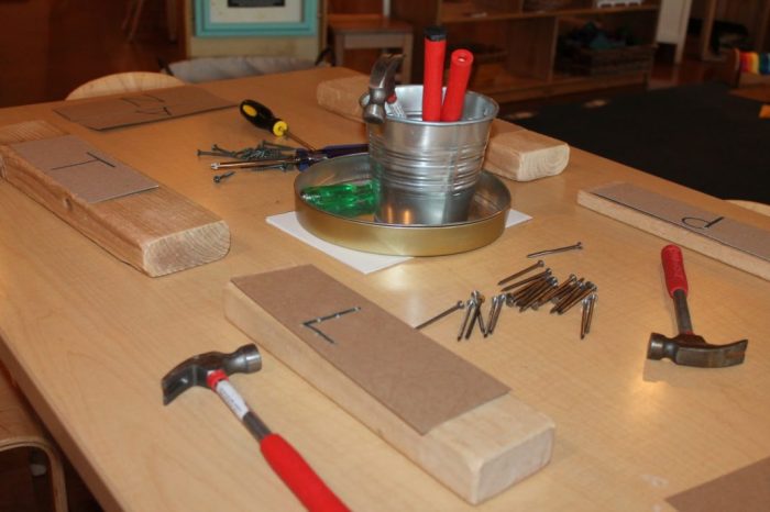 Student woodworking projects