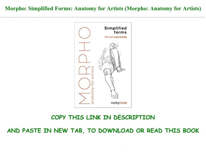 Morpho Simplified Forms Anatomy for Artists (Morpho Anatomy for Artists 2)