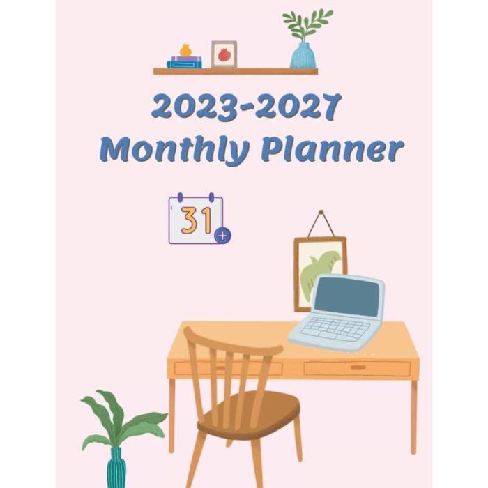 5 Year Monthly Planner 2023-2027 Vintage Flowers Five Year Monthly Planner From January 2023 To December 2027 - 60 Months Calendar Agenda Schedule ...  January 2023-December 2027'