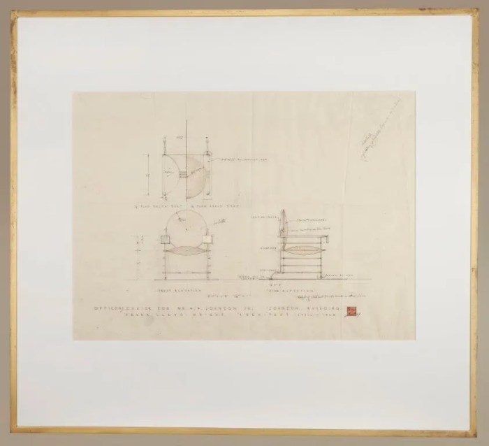 Wright lloyd frank furniture style interior his curbed prairie designer table designs designed prints display japanese print collection early