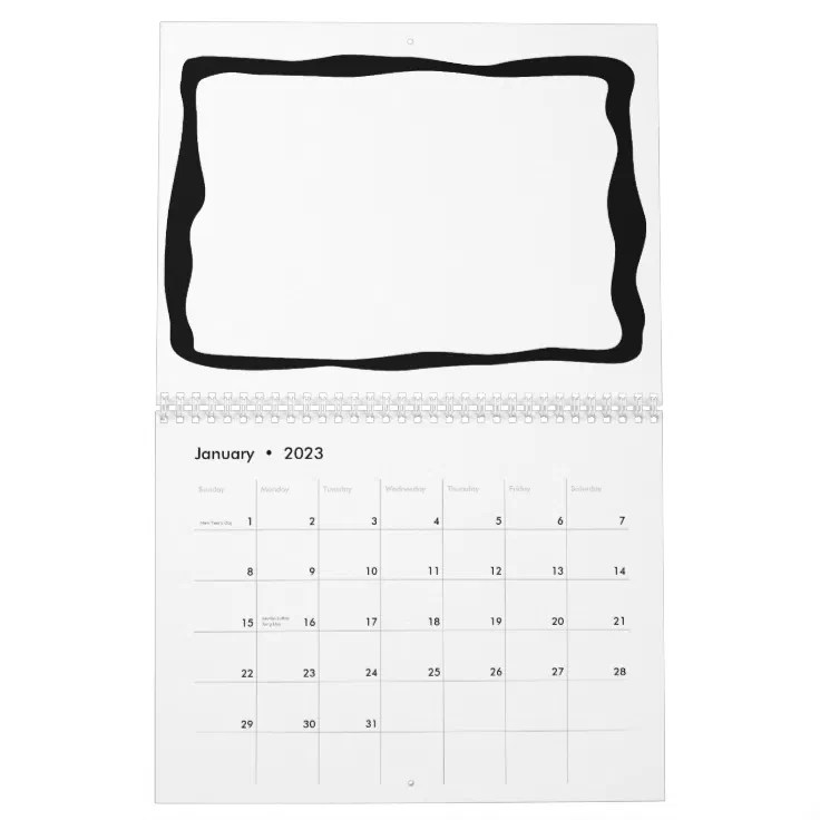 Draw Your Own Calendar 2022 - 2023 July 2023 Mini Activity Calendar Book  8.5' x 8.5'  Month to View  18 Month with 18 Drawing Pages   Gift for Son Daughter Children Kids