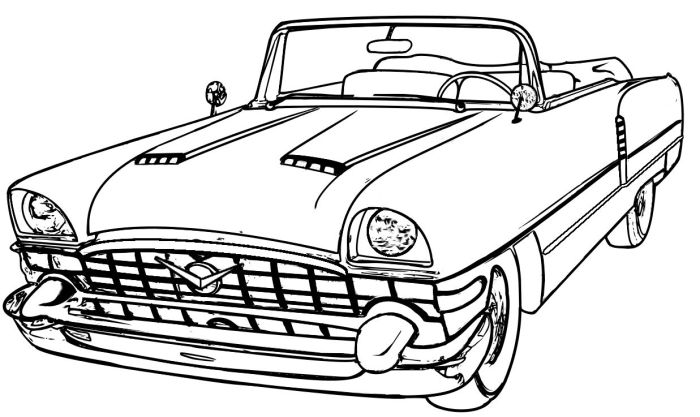 Coloring pages old cars car classic library clipart