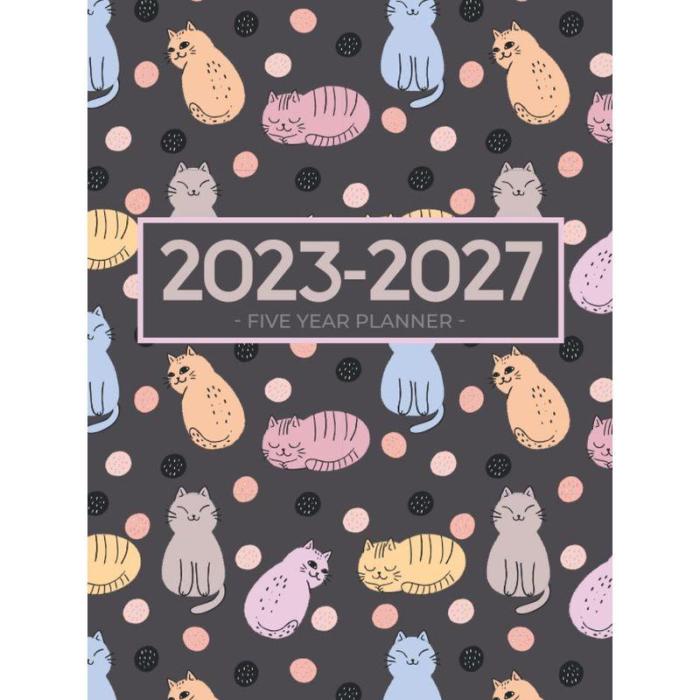 5 Year Monthly Planner 2023-2027  Large  Chaos Coordinator Sloths Calendar Book (US Federal Holidays Moon Phases Vision Board) Five Years  60 Months January 2023 – December 2027