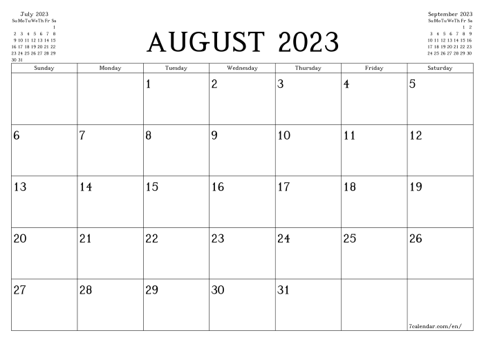 17 Month Planner August 2022 - December 2023 Sunday Start Monthly Calendar