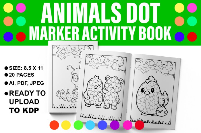 Dot Markers Activity Book Letters and Animals