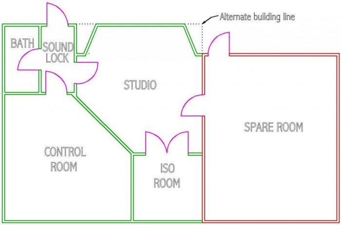 Floorplan studio recording