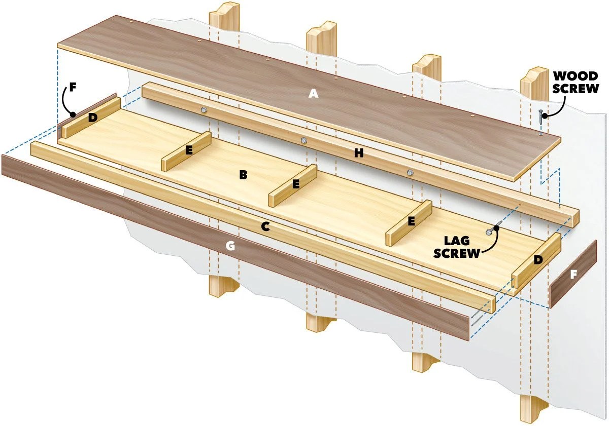 Shelf woodworking plans