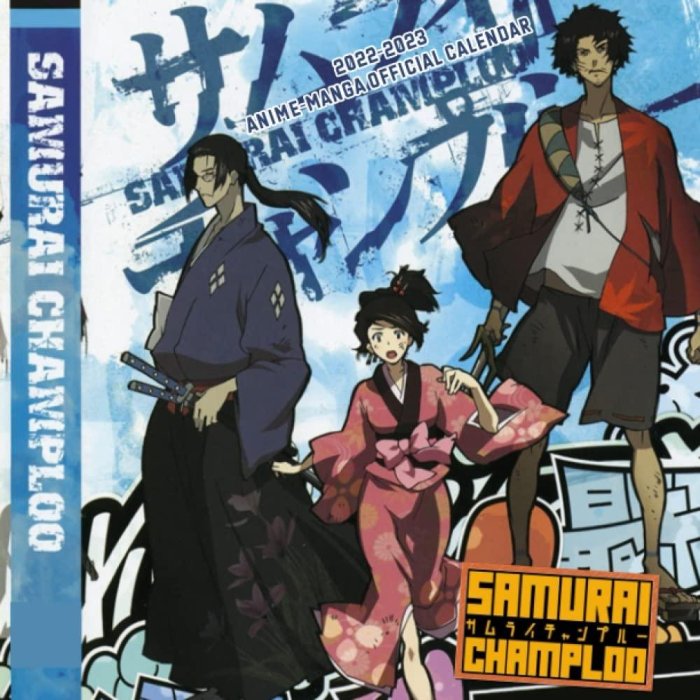 Samurai Champloo 2022 Calendar Anime-Manga OFFICIAL Calendar 2022-2023.Kalendar calendario calendrier 18 monthly (Anime Gifts Office Supplies) - January 2022 to December 2023