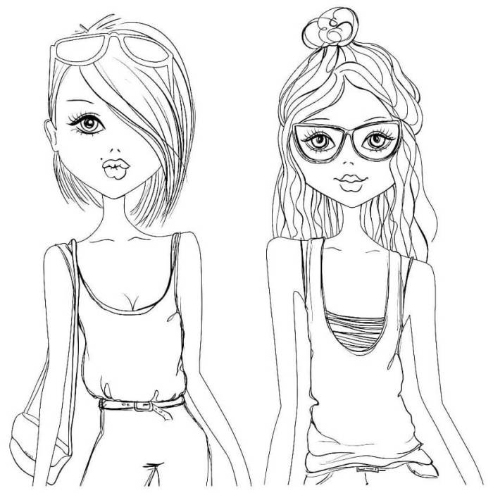 Coloring pages girls teens teen color printable getcolorings print