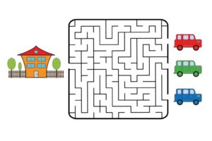 Mazes for Kids Ages 4-8 Maze Activity Book 100 Challenging Maze Puzzles for Kindergarten Preschool and Elementary School-Aged Children