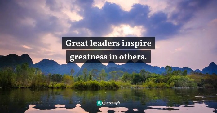 Model leader three leadership example great