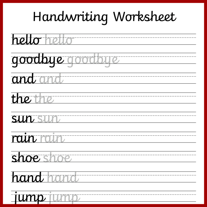 The Big Cursive Handwriting Workbook For Kids and Beginners Tracing - Stroke Direction Letters Words Sentences Practice - Large - 200 Pages