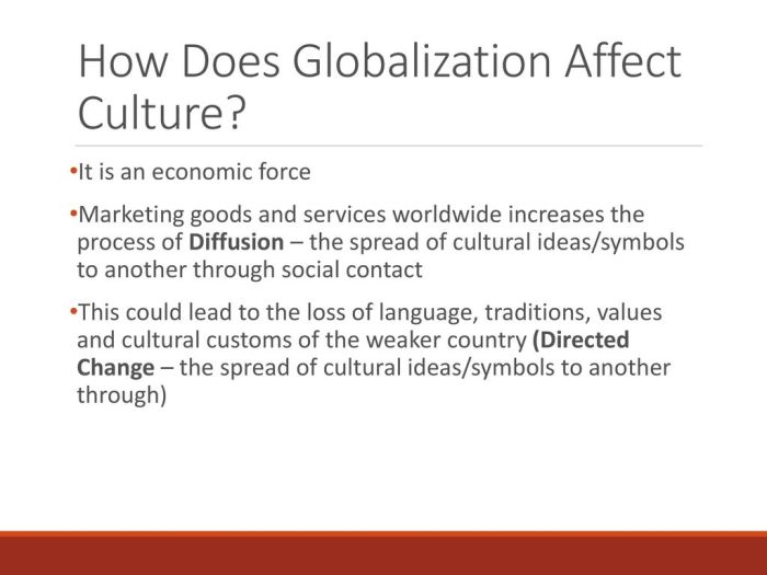 Globalization language culture effect