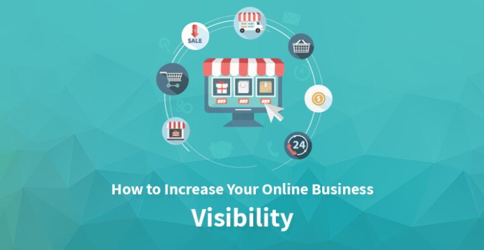 Visibility online increase business