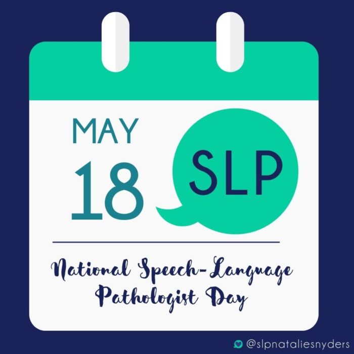 Speech pathology pathologist appreciation deserves