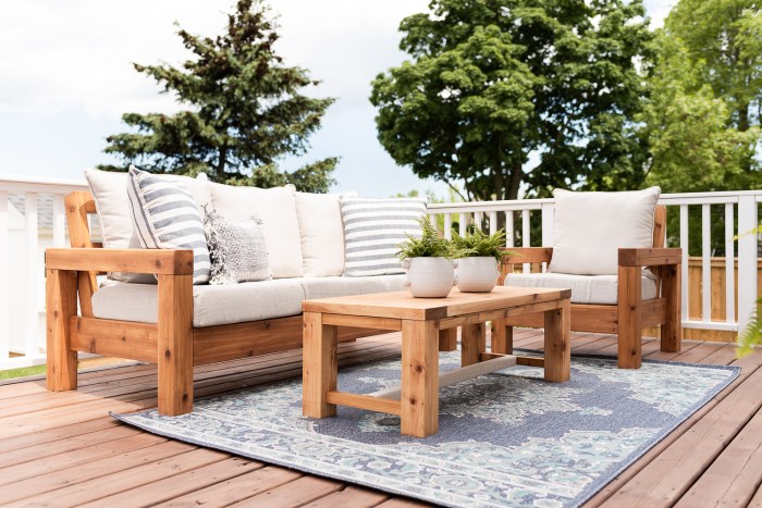 Outdoor furniture building plans