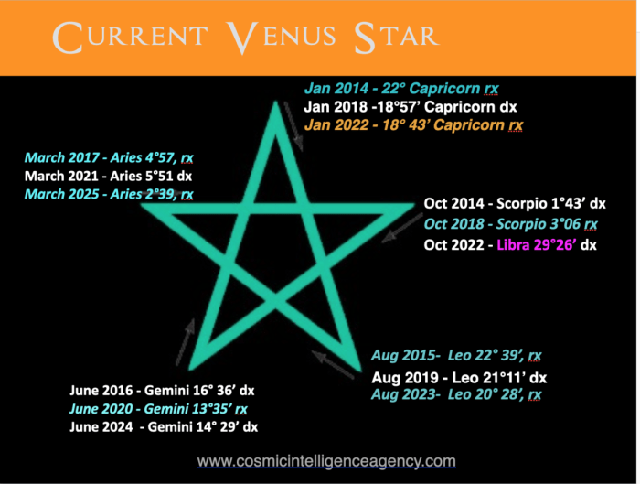 Venus Wisdom Capricorn Cycle Calendar 2022