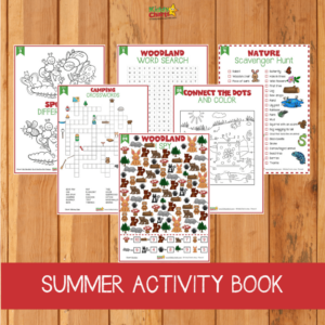 Kids Summer Activity Book for Ages 4-8 130+ Pages Packed with Fun Activities Coloring Shadow Matching Crossword Puzzles Mazes Dot to Dot Learn How to Draw