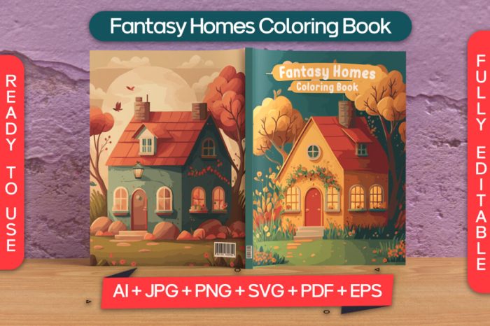 Magical Tiny Houses - Volume 2 Relax and dream ‒ a coloring book for adults.