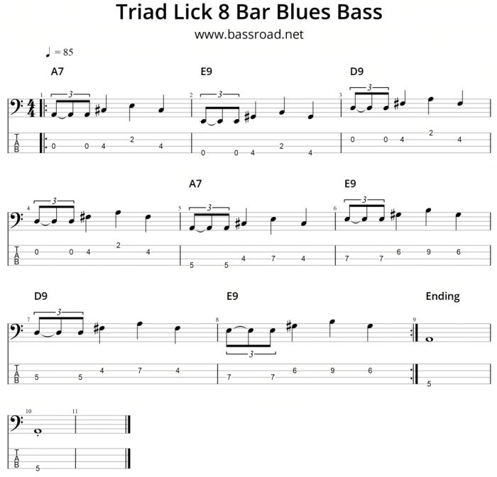 How to Play Blues Bass in 14 Days A Daily Bass Guitar Lesson Book for Beginners—Walking Bass Lines Scale Patterns 12-Bar Blues and Much More! (Play Music in 14 Days)