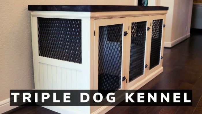 Kennel crate dogs furniture