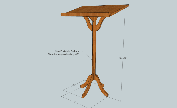 Podium woodworking plans