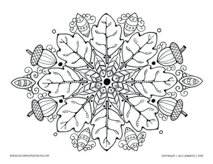 Mandala automne mandalas feuille maternelle coloriage visiter fab colouring perfect enfant adulte