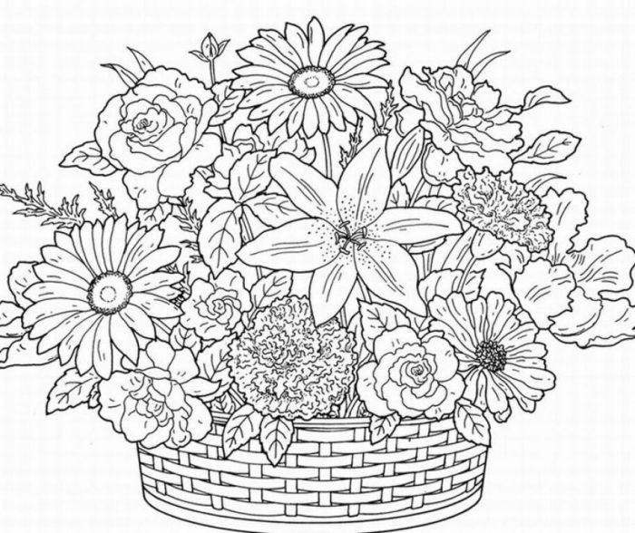 Black Background Flower Coloring Book (Coloring Books for Adults)