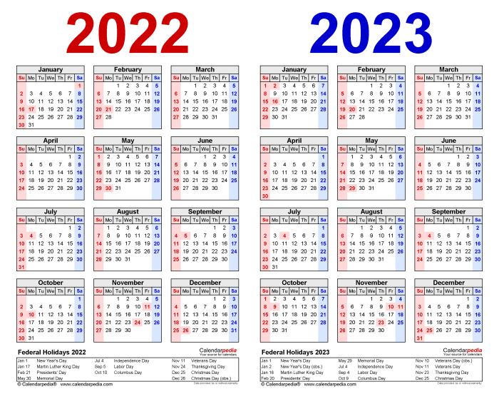 2022 calendar 2023 year two printable 23 calendarpedia large word templates portrait