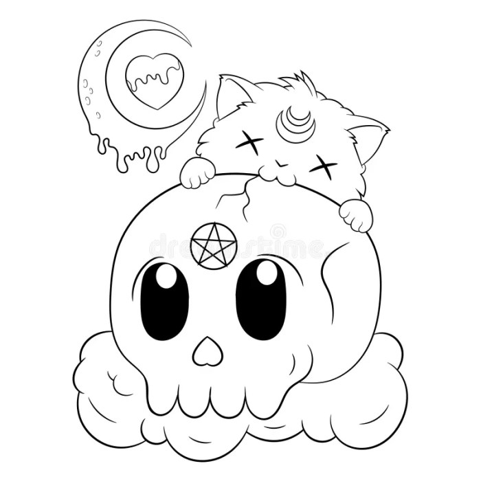 Creepy Cute Critters Kawaii Coloring Book A Collection of Spooky Whimsical Creatures in Pastel and Horror Gothic Style  Coloring Pages for Teens and Adults Stress Relief and Relaxation