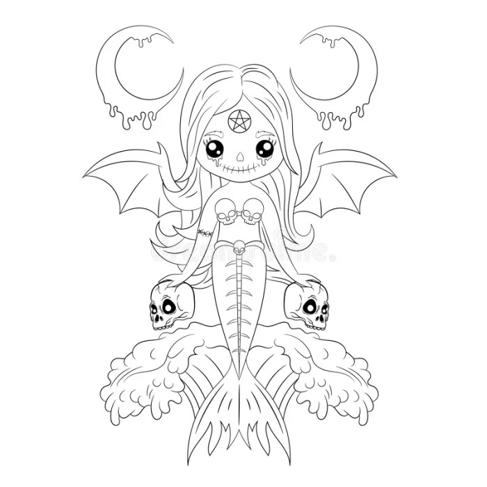 Spooky Kawaii Pastel Goth Coloring Book Cute and Creepy Horror Chibi Coloring Pages for Stress Relief and Relaxation