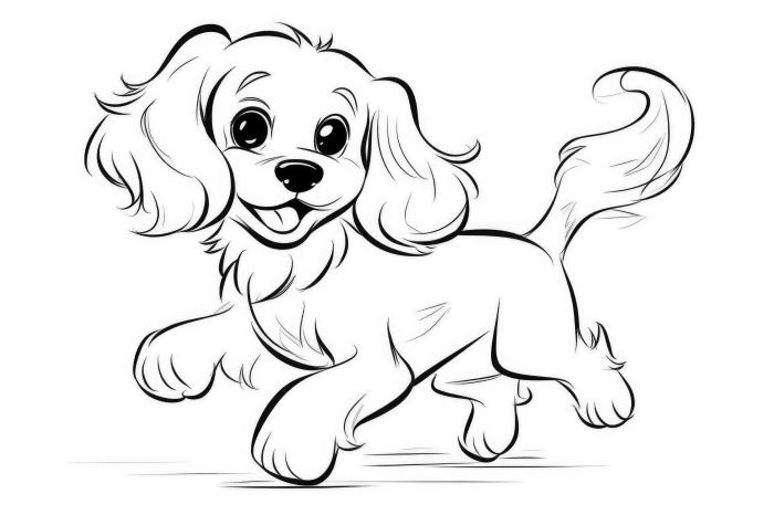 Coloring puppy pages cute print printable puppies color pag