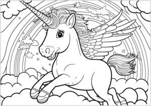 Unicorn Coloring Book For Kids Ages 4-8 Cute Unicorns for Coloring For Kids(US Edition)