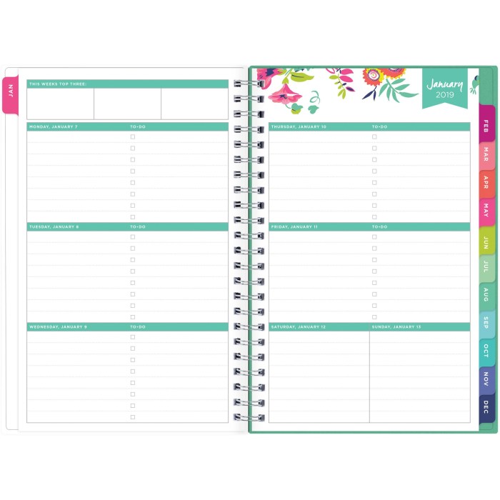 Monthly planner 5x8 weekly academic doolittle recycled appointment book house calendar