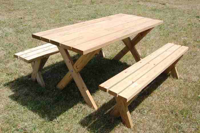 Picnic table woodworking plans