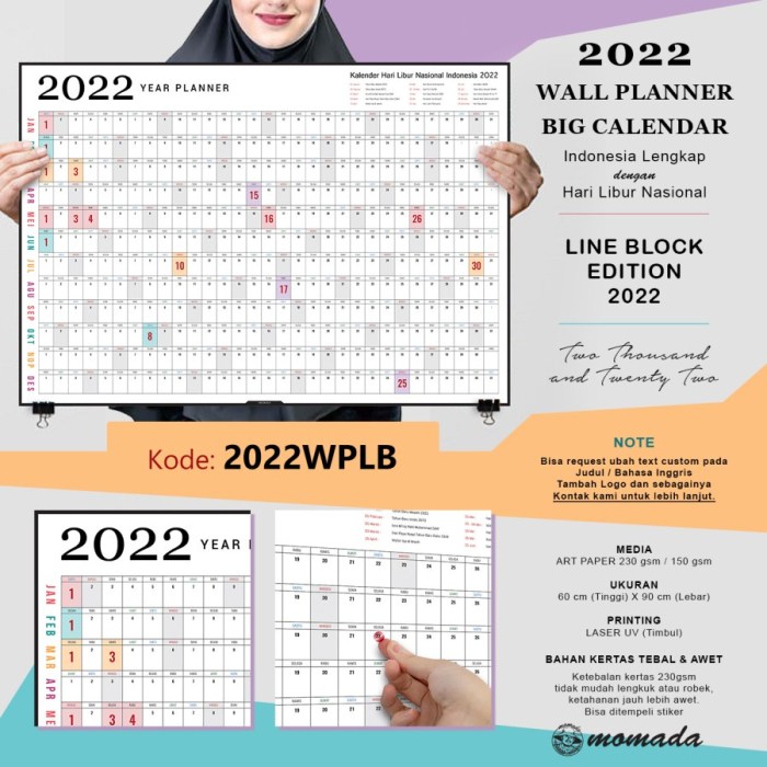 DMX CALENDAR 2022 12 MONTHS 8.5x8.5 INCH GLOSSY FINISH