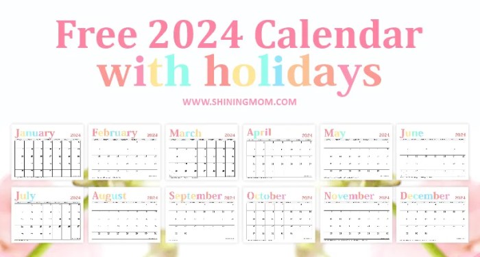 Monthly Planner 2023-2025 Two Year Monthly Calendar Book 8.5x11'. July to June. With Holidays. Colorful Pattern.