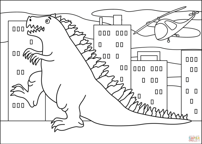 The Godzilla Coloring Book An Epic Battle of Colors Godzilla coloring books for adults relaxation