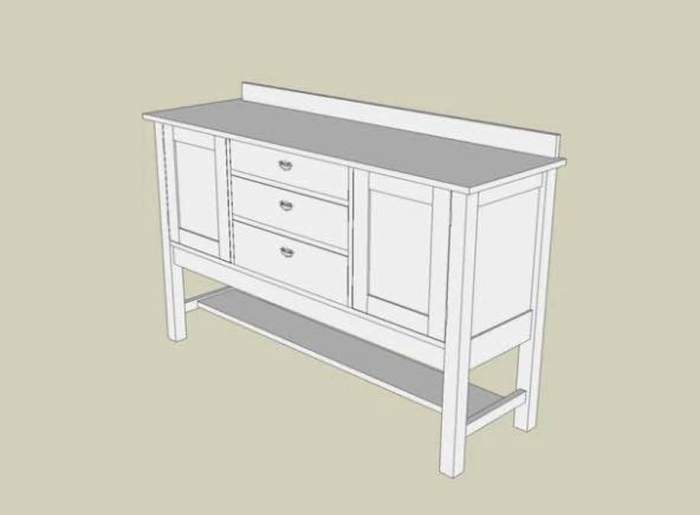 Sideboard woodworking plans