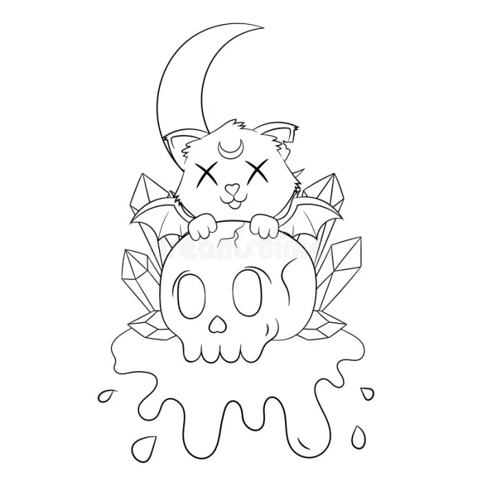 Creepy Cute Critters Kawaii Coloring Book A Collection of Spooky Whimsical Creatures in Pastel and Horror Gothic Style  Coloring Pages for Teens and Adults Stress Relief and Relaxation